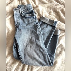Mother Jeans High waisted Hiker Hover, Herbal Remedy, size 24